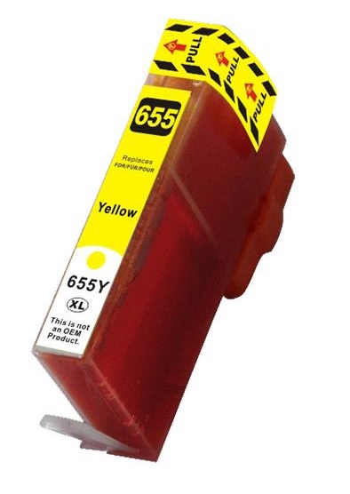 Żółty tusz HP 655 zamiennik