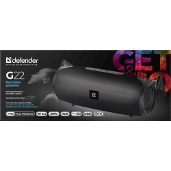 GŁOŚNIK DEFENDER G22 BLUETOOTH 20W BT/FM/TF/USB/AUX/TWS