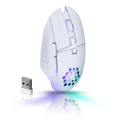 MYSZ DEFENDER GM-514 GLORY OPTIC RF RGB 3200dpi 7P BIAŁA