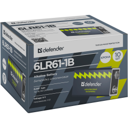 BATERIA DEFENDER 6LR61-1B BLISTER 9V ALKALINE