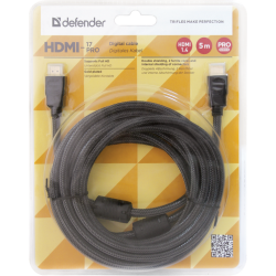 KABEL DEFENDER HDMI -HDMI PRO M-M ver.1.4  5M