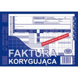 Faktura korygująca A5 107-3E