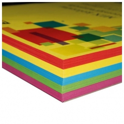 Papier A4 160 g. MIX intensywnych kolorów