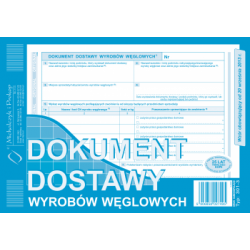 Dokument dostawy wyrobów węglowych 301-3