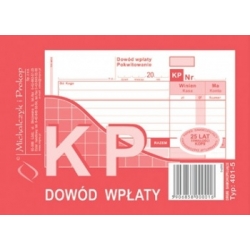 Dowód wpłaty KP 401-5