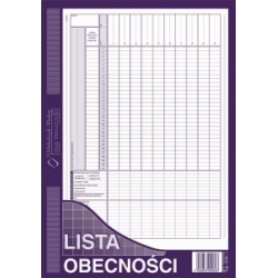 Lista obecności A4 506-1