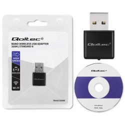 karta sieciowa bezprzewodowa USB 300N Qoltec